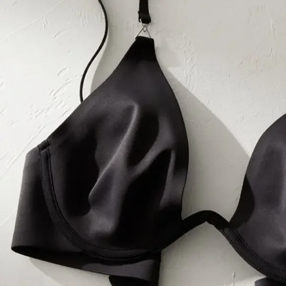 Black Free People Ari Underwire Geometric Bra 34A - Picture 8 of 8